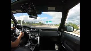 2016 RANGE ROVER LWB SUPERCHARGED V8 DRIVING VIDEO WMIC MOUNTED OUTSIDE NEAR EXHAUST [upl. by Agnese409]