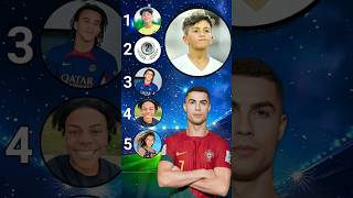 Ronaldo ranks kid footballers  IShowSpeed vs Ronaldo Jr vs Thiago Messi vs Ethan Mbappe vs Delfina [upl. by Nuy]