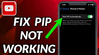 How To Fix PIP Not Working On YouTube [upl. by Rooke]