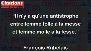 Il ny a quune antistrophe entre femme folle à la messe et femme molle à la fesse [upl. by Tnecnivleahcim]