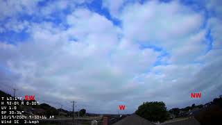 Abilene TX 24 Hour Time Lapse  20241019 Saturday West [upl. by Erle]