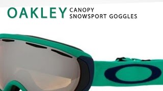 Oakley Canopy Snowsport Goggles  Iridium Lens [upl. by Hebel]