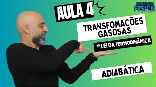 As transformações Gasosas e a Primeira Lei da Termodinâmica  ADIABÁTICA [upl. by Sandie]