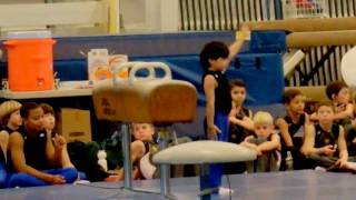 Jarels Pommel Horse routine at 2011 Apollo Gymnastics Meet [upl. by Yolanda]