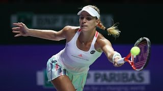 Angelique Kerber vs Agnieszka Radwanska  2016 WTA Finals Singapore Semifinal Highlights [upl. by Miranda]