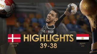 Highlights Denmark  Egypt  Quarter finals  27th IHF Mens Handball World Championship Egypt2021 [upl. by Daiz]