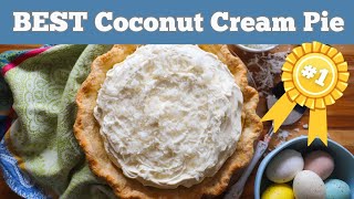 BEST Coconut Cream Pie that ANYONE can make Just in time for spring 🐣🌷🐰 [upl. by Gnoud]