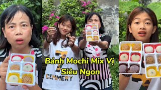 Mukbang  Mẹ Con Mình Ăn Bánh Mochi Mix Vị [upl. by Tayib543]