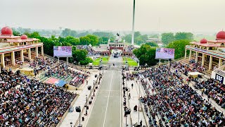 Wagah Border Amritsar  Beating Retreat Ceremony 2024 [upl. by Nosremaj]