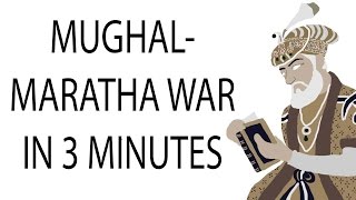 MughalMaratha War  3 Minute History [upl. by Bren484]