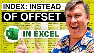 Excel  Replace OFFSET with INDEX and a Colon  Episode 2048 [upl. by Fausta943]