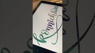 Random iPad Calligraphy 1 procreate ipadlettering applepencil satisfyingvideo [upl. by Rusticus55]