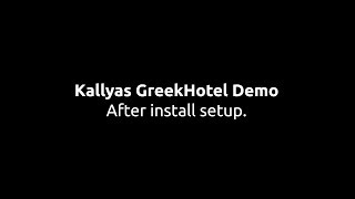 Kallyas WordPress Theme GreekHotel Demo After install setup [upl. by Nael]