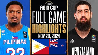 GILAS PILIPINAS vs NEW ZEALAND FULL GAME HIGHLIGHTS FIBA ASIA CUP 2025 QUALIFIERS HIGHLIGHTS 2K25 [upl. by Austina314]