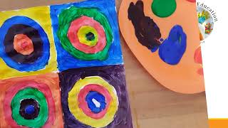 Wassily Kandinsky Colours And Shapes  Art For Kids  HandsOn Education [upl. by Drawdesemaj]