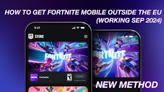 How To Get Fortnite Mobile on iPhonesiPads Outside The EU NEW METHOD [upl. by Enida581]