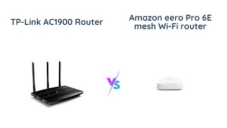 TPLink AC1900 vs Amazon Eero Pro 6E Which Router is Better [upl. by Aisyram]