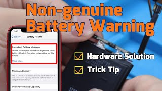 Hardware SolutionTrick Tip How to Remove iPhone 11 Series Nongenuine Battery Warning [upl. by Nivrag]