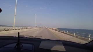 A Drive through King Fahd Causeway  Saudi Bahrain Border [upl. by Karmen]