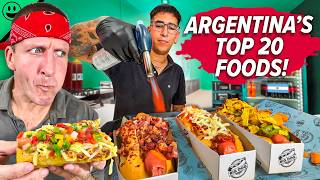 Must Try Before You Die Argentinas TOP 20 Street Foods [upl. by Eslud]