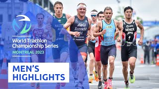 2023 World Triathlon Championship Series Montreal Elite Mens Highlights [upl. by Yelad]