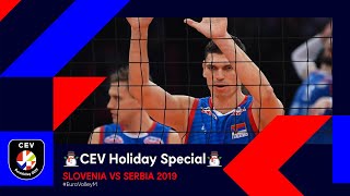 Serbia vs Slovenia FULL MATCH  EuroVolleyM 2019  CEV Holiday Special [upl. by Ortensia130]