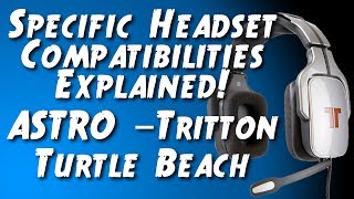 Which Gaming Headsets Work with Ps4 and XBOX ONE  The Specifics  Astro  Tritton  Turtle Beach [upl. by Colon]