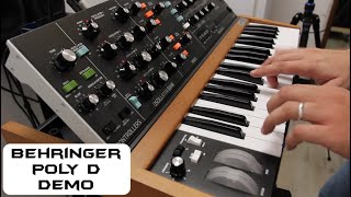 Behringer Poly D Demo  No Talking [upl. by Felicle]