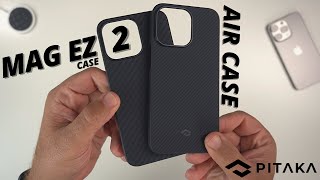 iPhone 13 Pro Case Review PITAKA MagEZ 2 Case VS Air Case [upl. by Rennane]