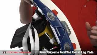 Bauer Supreme TotalOne Goalie Leg Pads [upl. by Ajssatsan]