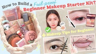 Beginner Makeup Starter Kit  FailProof A Makeup Finds amp Makeup Tips for Beginners I WISH I KNEW [upl. by Raleigh664]