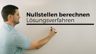 Nullstellen berechnen Lösungsverfahren Übersicht  Mathe by Daniel Jung [upl. by Mccully56]