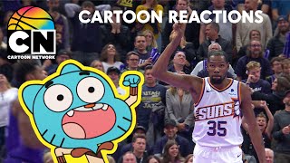 Cartoons React to Best Plays  NBA InSeason Tournament  Cartoon Network [upl. by Georgina]