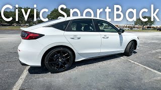 2024 Honda Civic Sport Hatchback 20 Review 1 Week Later  Accelerated Tuesdays [upl. by Harutek]