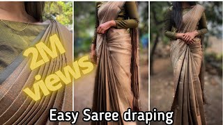 Easy wedding saree draping [upl. by Adnowal]