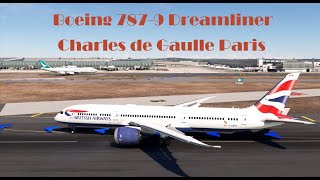 MSFS 2020 Horizon Sim B7879 ILS Land Charles de Gaulle Paris [upl. by Cynde]