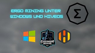 Ergo Mining unter Windows und HiveOS [upl. by Grussing]