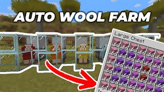 AUTOMATIC WOOL FARM IN Minecraft Java amp Bedrock 121 [upl. by Pittman]