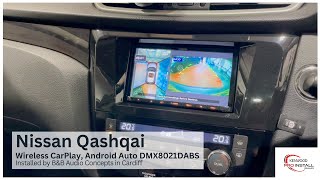 Nissan Qashqai Car Stereo Upgrade Rear View Integration DMX8021DABS nissan automobile caraudio [upl. by Nayhr255]