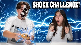 ELECTRIC SHOCK CHALLENGE Shocktato Family Game Night [upl. by Towney835]