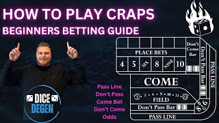 How to Play Craps Beginners Betting Guide [upl. by Mic]