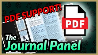 INGAME PDF FILES Using the Journal Panel to share handouts browse PDF documents and more [upl. by Eidlog]