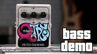 ElectroHarmonix Micro QTron Bass Demo [upl. by Cirde]