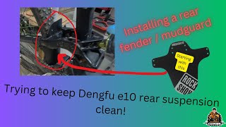 Dengfu e10putting the front on the backinstalling rear fender  mudguard [upl. by Isolda]