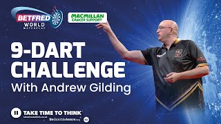 Andrew Gilding  9Dart Challenge for Macmillan Cancer Support [upl. by Alarise613]