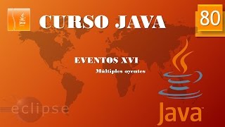 Curso Java Eventos XVI Múltiples oyentes Vídeo 80 [upl. by Griffy]