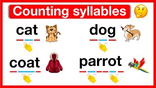 How to count syllables 🤔  What are syllables  Breaking down words [upl. by Yartnod]