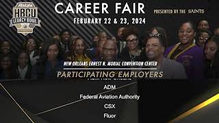 2024 Allstate HBCU Legacy Bowl Career Fair Participating Employers [upl. by Dnomso333]