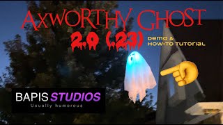 Axworthy Flying Ghost 20 23 Demo amp HowTo DIY Tutorial New and Improved halloweendiy [upl. by Bethina]