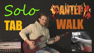 Pantera  Walk Solo cover by Alekse Kulnev  TAB [upl. by Tlaw979]